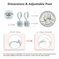 S925 Sterling Silver Minimalist Dual-Wear Ear Studs, Ins Style-0-44