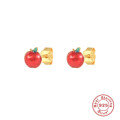 wholesale S925 Sterling Silver Fashionable and Versatile Fruit Series Stud Earrings, Popular in Europe and the US, Trendy and Creative Ear Accessories-0-10