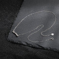wholesale S925 Sterling Silver 504 Smooth Rope Knot Necklace for Women, Minimalist Style, Small and Unique, Ins Bow Choker Necklace-0-2