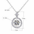 wholesale S925 Sterling Silver Moissanite Mini Light-Chasing Pendant Necklace for Women, Luxury Gift, TikTok Hot-Selling Item-0-5