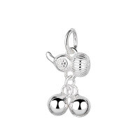 wholesale S925 Sterling Silver Gourd Bell Pendant DIY Decoration Accessory Bracelet Charm Chinese Style Material Pack Wholesale-YP199M/Gourd Bell (approx. 2.2g)  Orders must be in bulk and calculated by weight!!