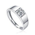 18k Gold Plated 925 Sterling Silver Vintage Moissanite Men's Ring Wholesale-0-3