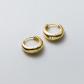 wholesale S925 Sterling Silver Minimalist Round Ear Clasp with Simple and Stylish Design, Exuding Elegance M04097-0-4