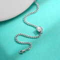 wholesale S925 Sterling Silver New Style Moissanite Simple and Versatile High-end Bracelet Birthday Gift for Girlfriend-0-1