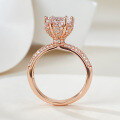 wholesale 925 Silver Mu Jing Jewelry New 80mm Simulated Diamond Floral Ring for Women Fashion Exquisite Wedding Band-0-0