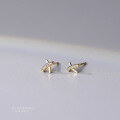 wholesale 925 Sterling Silver Cross X Letter Stud Earrings For Women-0-3