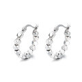 wholesale S925 Sterling Silver Ins Small Design Irregular Broken Silver Earrings, Versatile Minimalist Trendy Earrings-0-5
