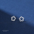 wholesale S925 Sterling Silver Flower Stud Earrings With A Matte Finish, Exuding A Youthful And Summer-inspired Charm, A Unique And Accessory-0-3
