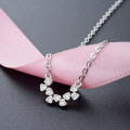 wholesale S925 silver fashion OL temperament collarbone chain women's cross-border new accessory with zirconia, simple and fresh pendant necklace-0-5