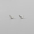 wholesale 925 Sterling Silver Fresh, Sweet, Ins-style, High-end, Niche Moon Croissant Commuter Earrings M05533-0-3