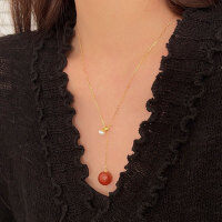 wholesale S925 Sterling Silver Minimalist Natural Pearl Necklace for Women, New Trendy Versatile High-End Sense Collarbone Chain-Sterling silver