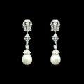wholesale 925 Sterling Silver Gold-Plated Earrings with High-Carbon Diamonds, Pearl Cabochon, Minimalist Fashion Jewelry, Versatile Accessories for Women-0-0