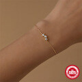 wholesale 925 Sterling Silver Classic Bestseller Single Row Diamond Accent Versatile Bracelet,INS。-0-1