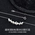 S925 Sterling Silver Elegant and Versatile Natural Freshwater Pearl Necklace for Women-0-1