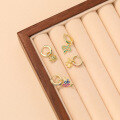 wholesale S925 Sterling Silver Small Batch Design Colorful Zircon Earrings For Women,-0-3