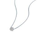 wholesale S925 Sterling Silver 90mm Round Diamond Six-Prong White Gold Plated Necklace, Fashion-Forward and Versatile for Cross-Border Live Streams-0-4