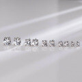 wholesale S925 Sterling Silver Fresh Sweet Ins-Style Niche Design Personality Four-Prong Single Diamond Stud Earrings M06036-0-0