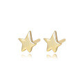 wholesale S925 Sterling Silver Asymmetric Five-pointed Star Stud Earrings, Minimalist Shiny Mini Star Earrings-0-0