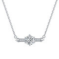 wholesale S925 Sterling Silver Zircon Necklace for Women, High-End European and American Cross-Border Jewelry, Collarbone Chain, Small Batch Versatile Wholesale-0-12