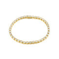 wholesale S925 Sterling Gold-Plated Moissanite 25mm Tennis Chain Bracelet for Women Square Geometric Hip-Hop Style-0-4