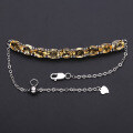 wholesale Luxury fashion natural citrine bracelet for women, elegant pairing with S925 silver inlaid gemstone natural colored gem bracelet-0-2