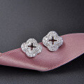 wholesale S925 Silver Zircon Earrings, Factory Direct, Fresh and Elegant, Simple and Stylish Diamond Stud Earrings for Women-0-1