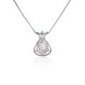 Metal Material: Pure Silver, Moissanite, Fashionable, Minimalist, Creative Women's Necklace, Hot-Selling Cross-Border New Item-0-4