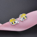wholesale S925 Silver Korean Creative Cute Bee Drip Earrings, Internet Celebrity Same Style New Product, Simple and Fashionable Student Earrings-0-1