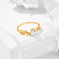 wholesale S925 Silver Plated 14K Gold Source Manufacturer Wholesale Moonstone Ring for Daily Wear Small Luxury Style-0-2