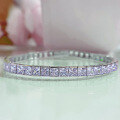 wholesale S925 Silver New Princess-Cut Green Diamond Luxuriously Set Retro Elegant High-End Bracelet by Zhuozhifan Jewelry-0-5