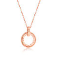 wholesale 18k Gold, Rose Gold, Au750, Platinum with Lab-Grown Diamond Genuine O-Pendant Necklace-0-2