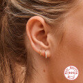 wholesale S925 silver curved wave two-tone diamond-accented ear cuff, a classic hot-seller and trendy INS earring-0-4