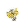 wholesale S925 Gold-Plated Metal Full Diamond Brushed Christmas Style Firework Brooch, Youthful Design, Zhuzhifan Jewelry Live New Release-0-4