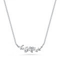 Sterling Silver Pendant Moissanite Necklace Women's Fashion Leaf Clover Collarbone Chain Cross-border Supply-0-4