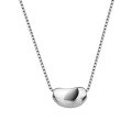 wholesale S925 Sterling Silver Maker Acacia Bean Necklace Women's Internet Celebrity Hit Pendant Collarbone Chain Niche High-End Design Elegant Pendant Minimalist Style-0-4