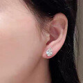 wholesale Silver 925 imported high-carbon diamond 5*8mm pear-shaped teardrop zirconia earrings for cross-border ins-0-2