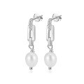 wholesale GPE Collection S925 Sterling Silver European and American Cross-Border Exquisite Earrings, Natural Freshwater Pearl Stud Earrings Wholesale-0-166