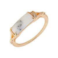 wholesale S925 Sterling Silver Wholesale Women's Ring with Natural Opal, Same Style as Agate* in Aloof and High-End Aesthetic-Opal Geometric Ring  US 7
