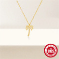 wholesale S925 Sterling Silver Creative Coconut Tree Diamond Pendant Necklace,。-0-3