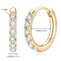 S925 Sterling Silver Minimalist Dual-Wear Ear Studs, Ins Style-Style S [Clearance Sale - Free Shipping] Gold - Zircon  925 Silver