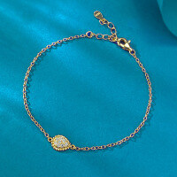 wholesale S925 silver new bohemian water drop bracelet with unique and stylish design for women-B119
