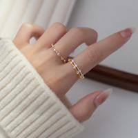 wholesale S925 Sterling Silver Nalan Light Luxury Advanced Sense Exquisite Ins Style Index Finger Ring R01267-S925 Silver Ring Silver US Size 7