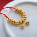 wholesale Gold-plated 925 ancient silver fittings, rhinestone, pig intestine spacer beads, pumpkin beads, DIY crystal bracelet accessories-0-1