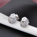 wholesale S925 Sterling Silver Fashionable and Elegant Diamond-Studded Earrings, Korean Style Simple Zircon Ear Accessories, Women's Small Fresh Ear Studs-0-5
