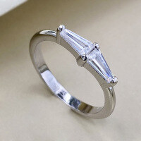 wholesale S925 Sterling Silver Style Zircon Inlaid High-End Minimalist Fashion Ring for Women, Little Red Book Live-R1395 8