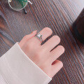 wholesale S925 Sterling Silver Vintage Double-layer Butterfly Ring, Japanese and Korean Mori-style Sweet and Cool Trend, Niche Design Sense Index Finger Ring for Women-0-1