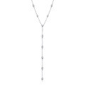 wholesale 925 Sterling Silver Stackable Zircon Necklace Long Pendant Chain, Minimalist Ins Style Small Luxury High-end Feeling-0-5