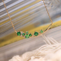 wholesale S925 Sterling Silver Red Elk Full Body Smile Necklace, Minimalist Daily Wear Collarbone Chain, Versatile Light Luxury French Retro Style for Women-BX0404-Gold 925 Silver