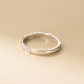 wholesale S925 Sterling Silver Fresh and Sweet Ins Style Small and Unique Design Bamboo Joint Bamboo Leaf Couple Ring R02888-0-4