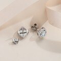 wholesale S925 Sterling Silver Moissanite Stud Earrings for Women, Small Windmill Earrings with Unique and Stylish Design, Fashionable and Luxurious-0-2